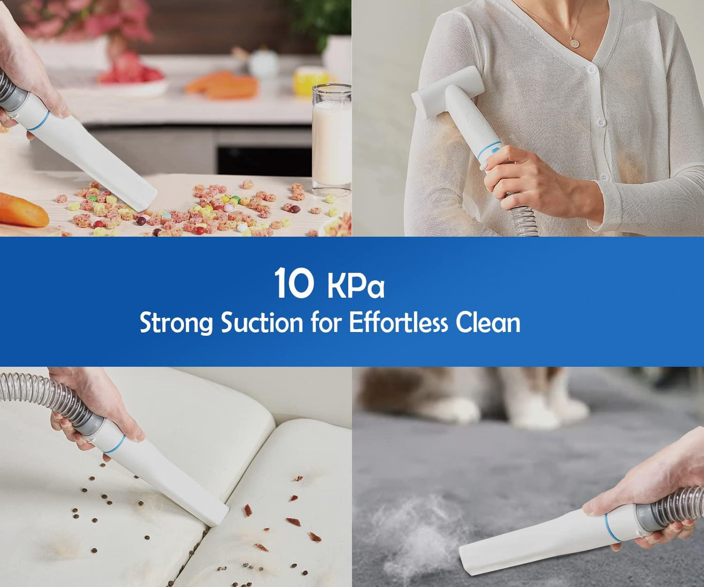 Ultimate Pet Grooming Vacuum Kit for Shedding Dogs & Cats - Quiet Suction 2026 Model