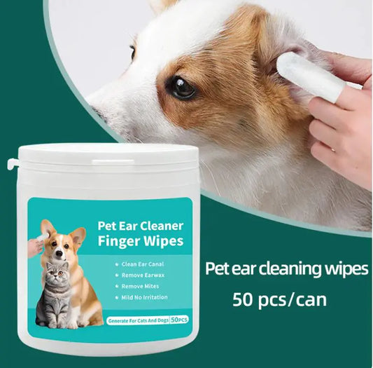 Pet Ear Care Finger Wipes
