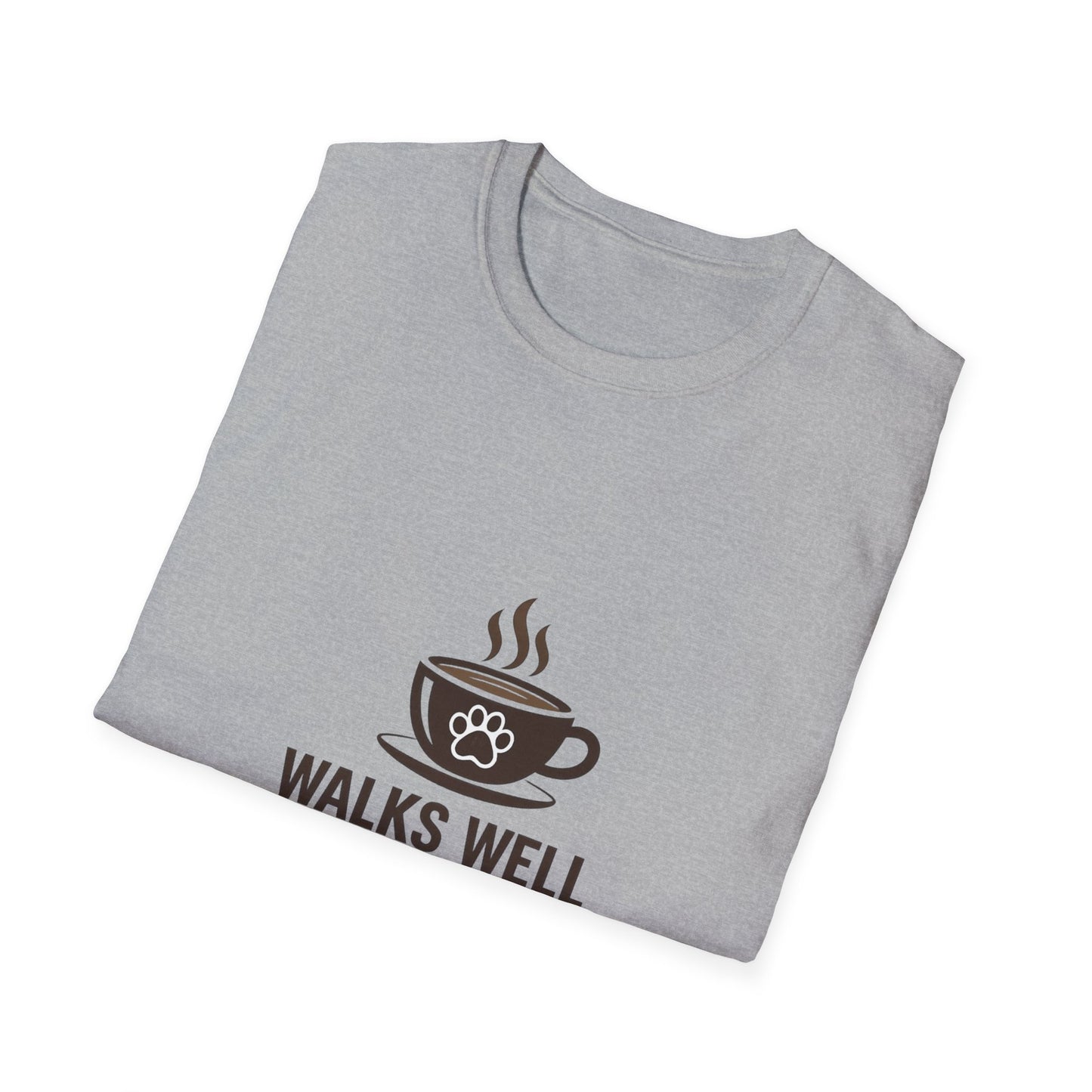 Walks Well With Coffee — Pet Parent Graphic Tee