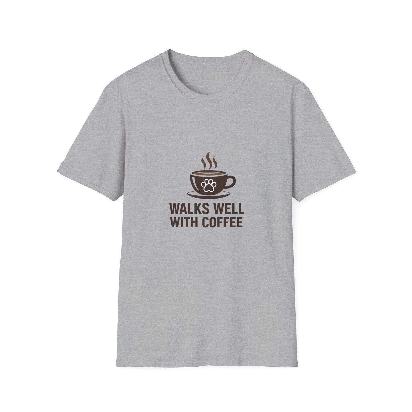 Walks Well With Coffee — Pet Parent Graphic Tee