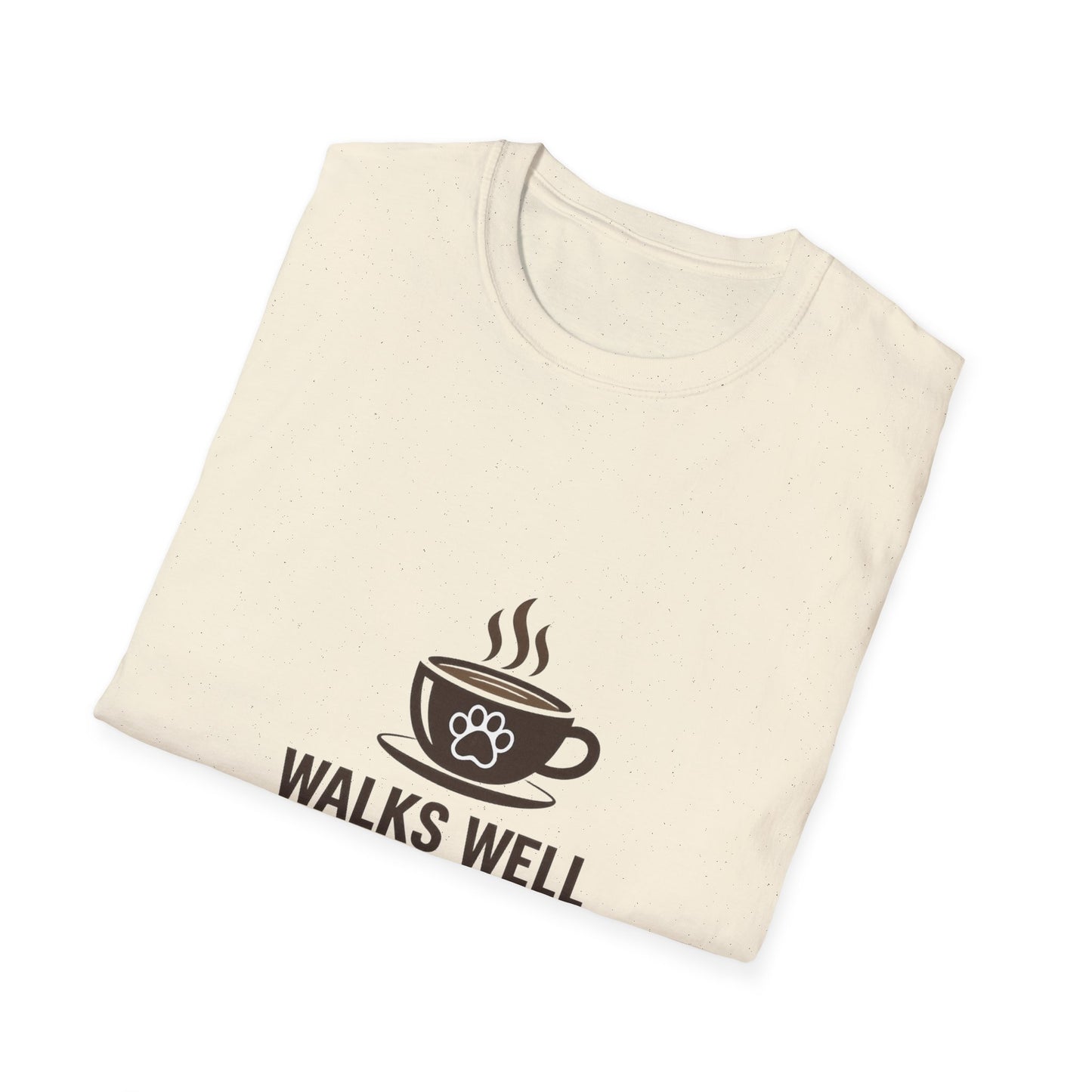 Walks Well With Coffee — Pet Parent Graphic Tee
