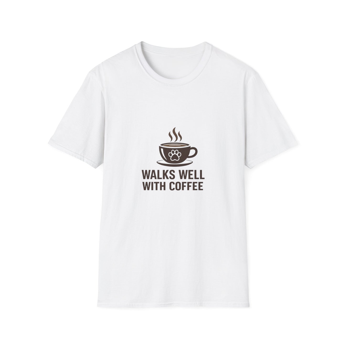 Walks Well With Coffee — Pet Parent Graphic Tee