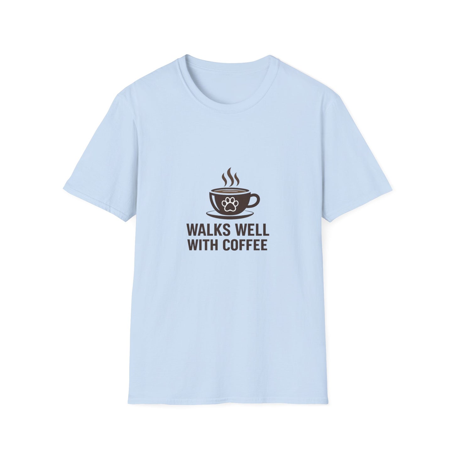 Walks Well With Coffee — Pet Parent Graphic Tee