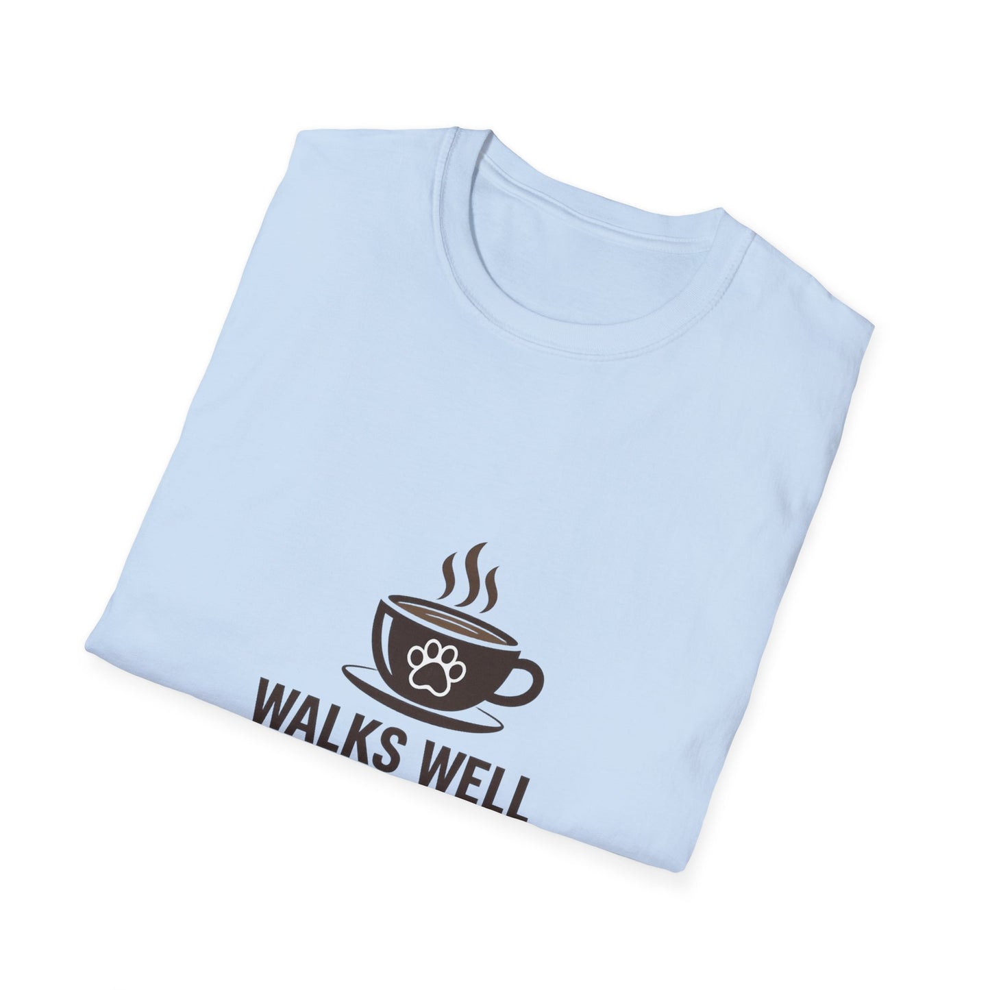 Walks Well With Coffee — Pet Parent Graphic Tee