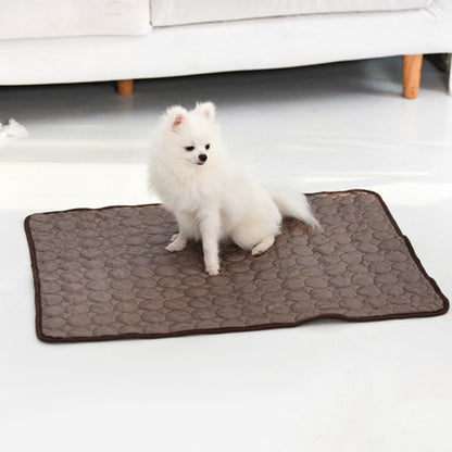 CoolPaws Ice Silk Cooling Mat — Summer Comfort Bed for Dogs & Cats