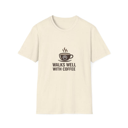 Walks Well With Coffee — Pet Parent Graphic Tee