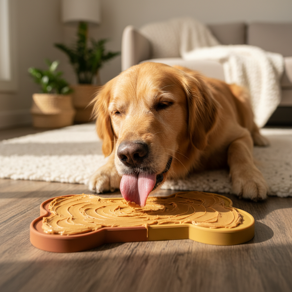Bone-Shaped Silicone Slow Feeder Mat