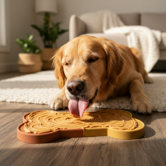 Bone-Shaped Silicone Slow Feeder Mat