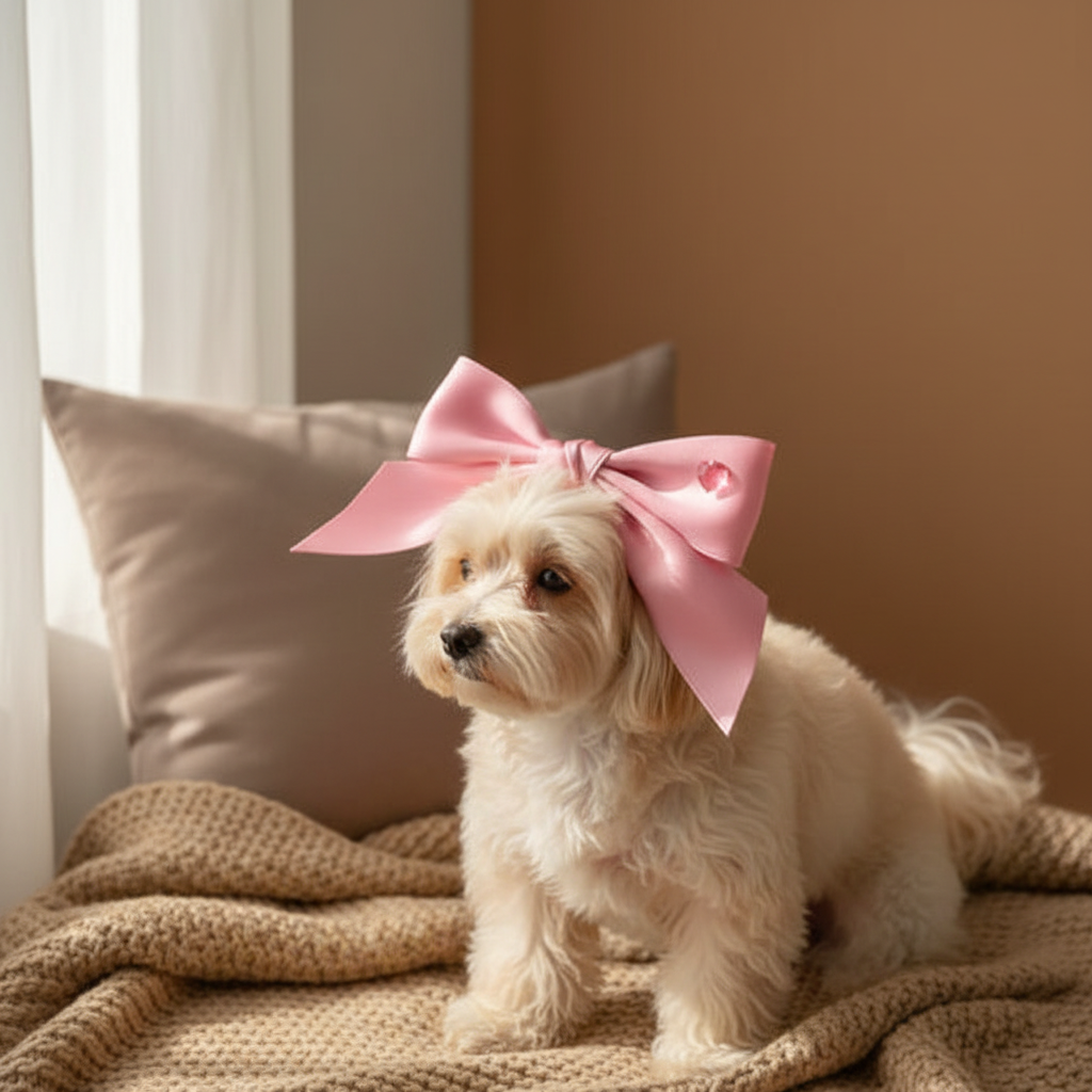 Elegant Bow Pet Hair Band