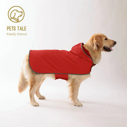 Waterproof Reflective Dog Raincoat with Harness Hole - Winter Safety Vest