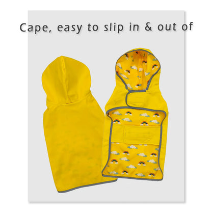 Waterproof Reflective Dog Raincoat with Harness Hole - Winter Safety Vest