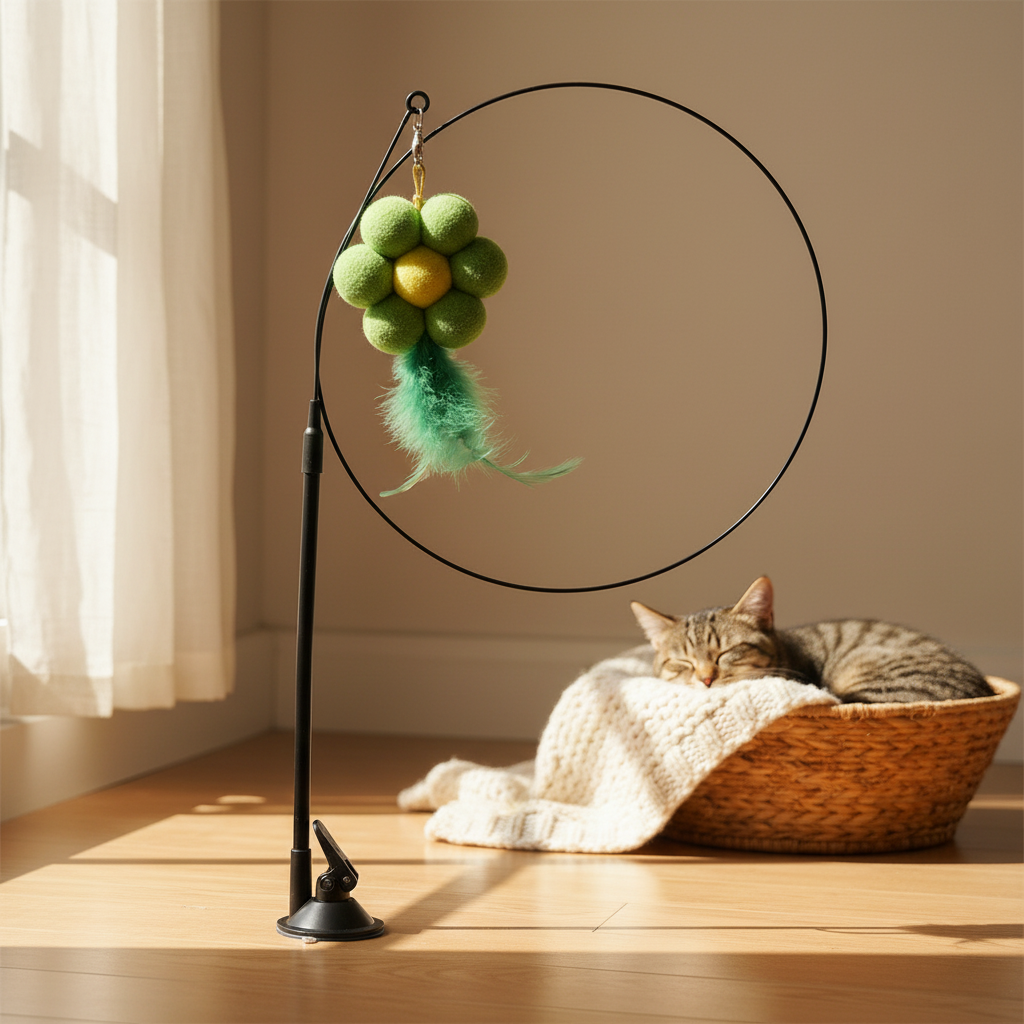 Suction-Cup Cat Teaser Toy