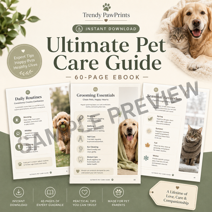 Sample preview image for the Ultimate Pet Care Guide instant download