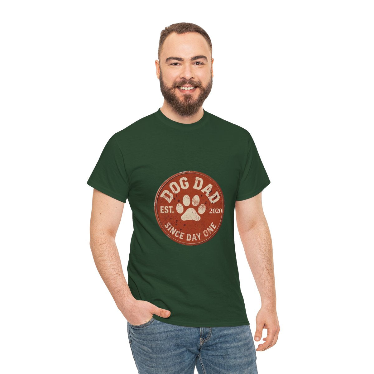 Dog Dad Personalized Year Tee